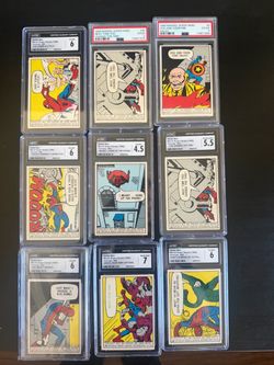 1966 Marvel SpiderMan Cards PSA CGC