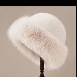 New Women Mongolian Hat Faux Brown Black Or Cream Color Warm 