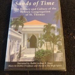 SANDS OF TIME.    DVD   New Sealed).   The History And Culture Of The Hebrew Congregation Of Saint Thomas Narrated By Rabbi Arthur F Starr