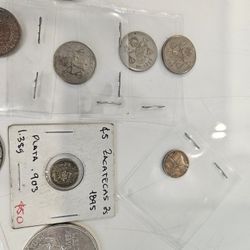Coins Mex Silver And Us Dollar Silver