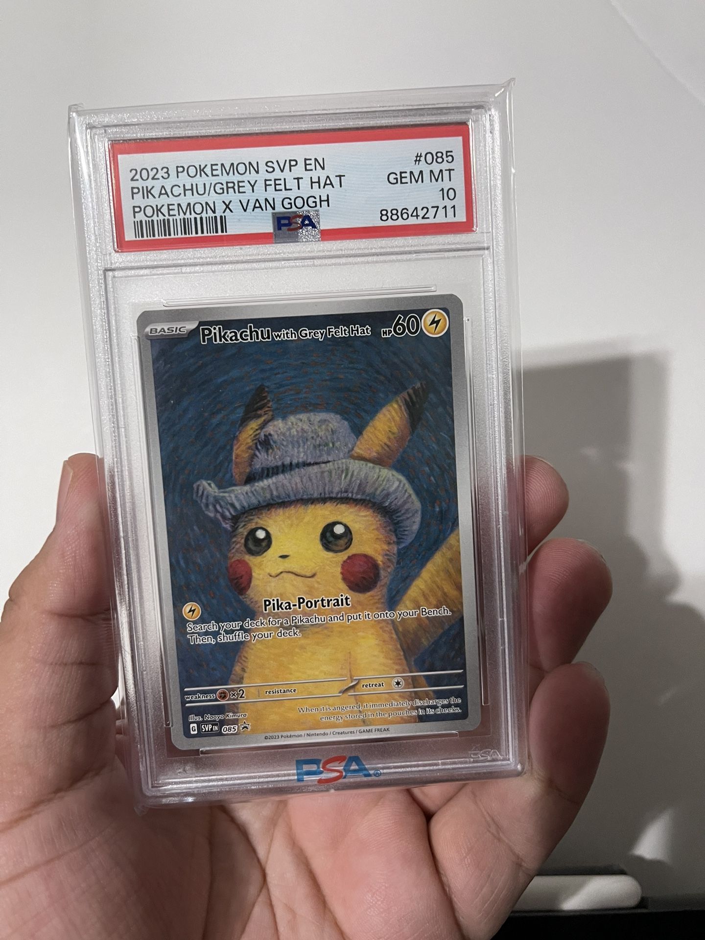 Van Gogh Pikachu Promo PSA 10 Pokemon Slab