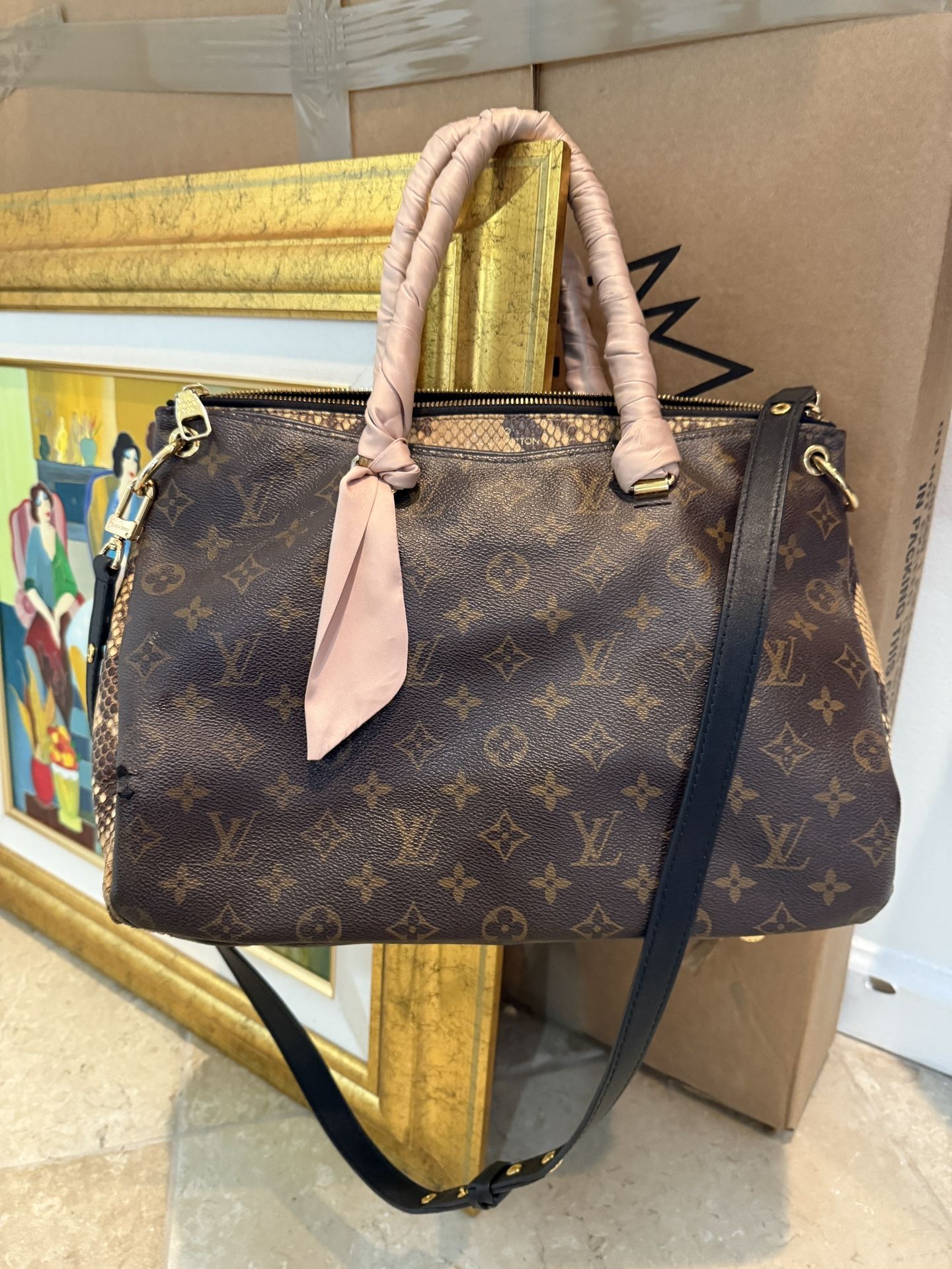 Louis Vuitton Python Pallas Bag Large Purse