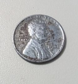 1943 P (NMM) Steel Wartime Wheat Penny With Errors