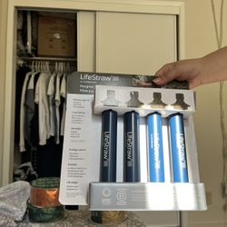 4pk LifeStraw Personal Water Filter for Hiking Camping Travel Emergency