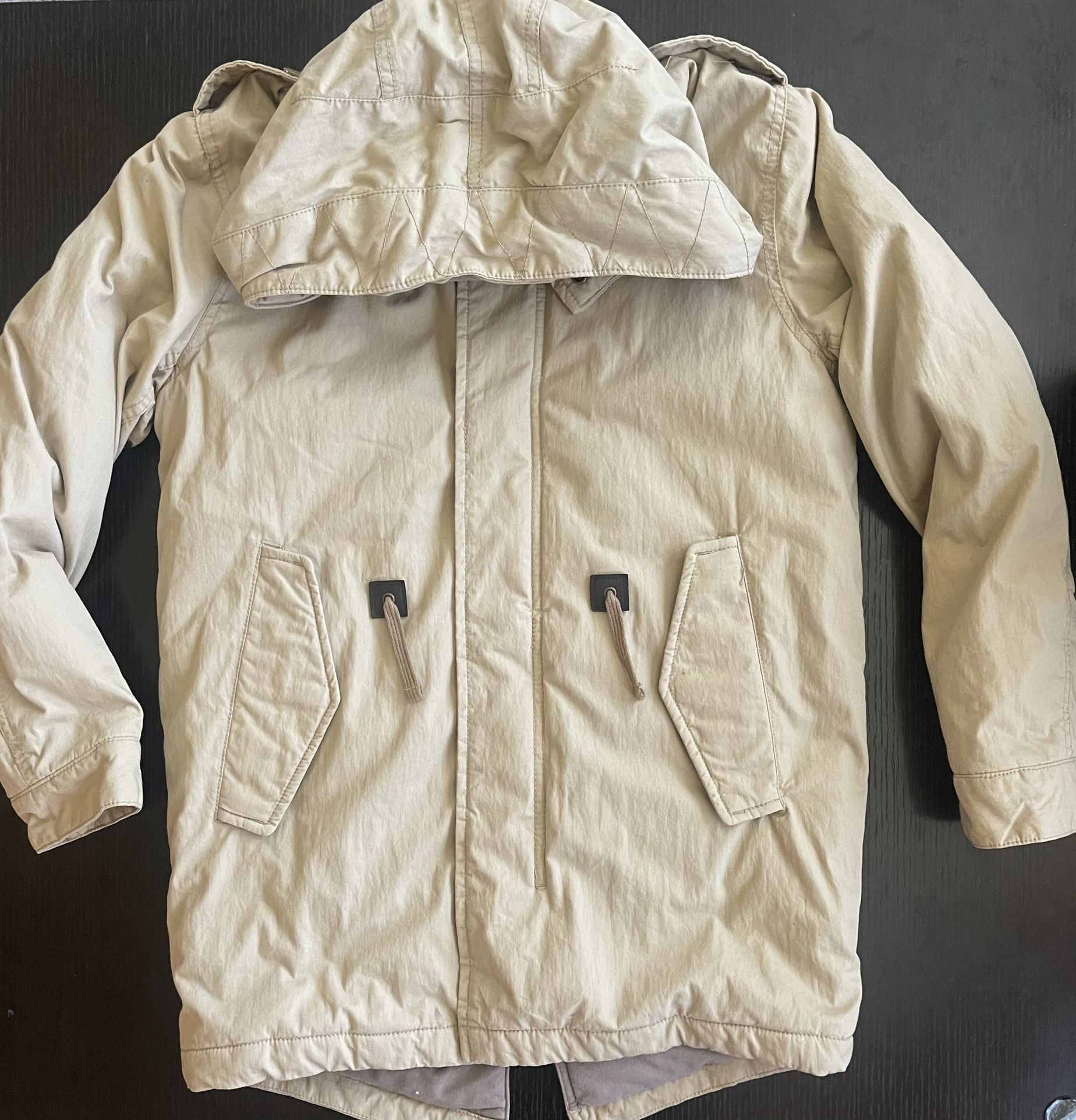 Gap Kids Girls Tan Winter Hooded Parka Size XL (12)