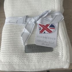 Brand New Silver Cloud Baby Travel Blanket