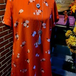 Old Navy Floral Short Sleeve Shift Dress