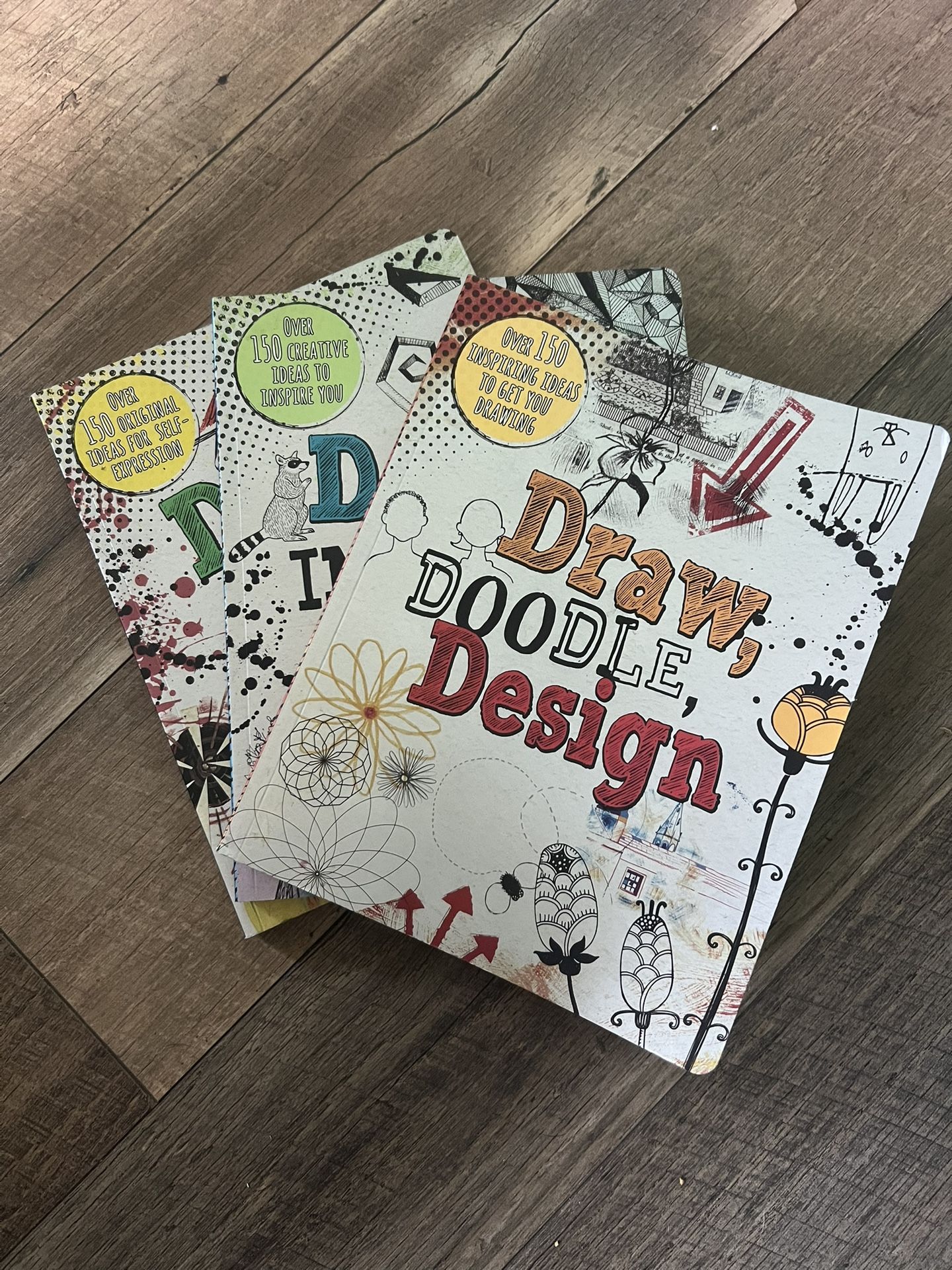 3 Brand New Drawing Activity Books – Never Used!