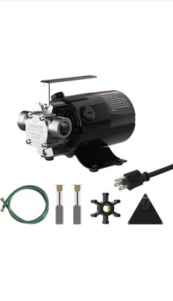 120V Electric Water Pump - 330 GPH Utility Pump, 1/10 HP for Rain Barrel, Garden Hose, Ponds, Pools, Aquariums, Hot Tubs
