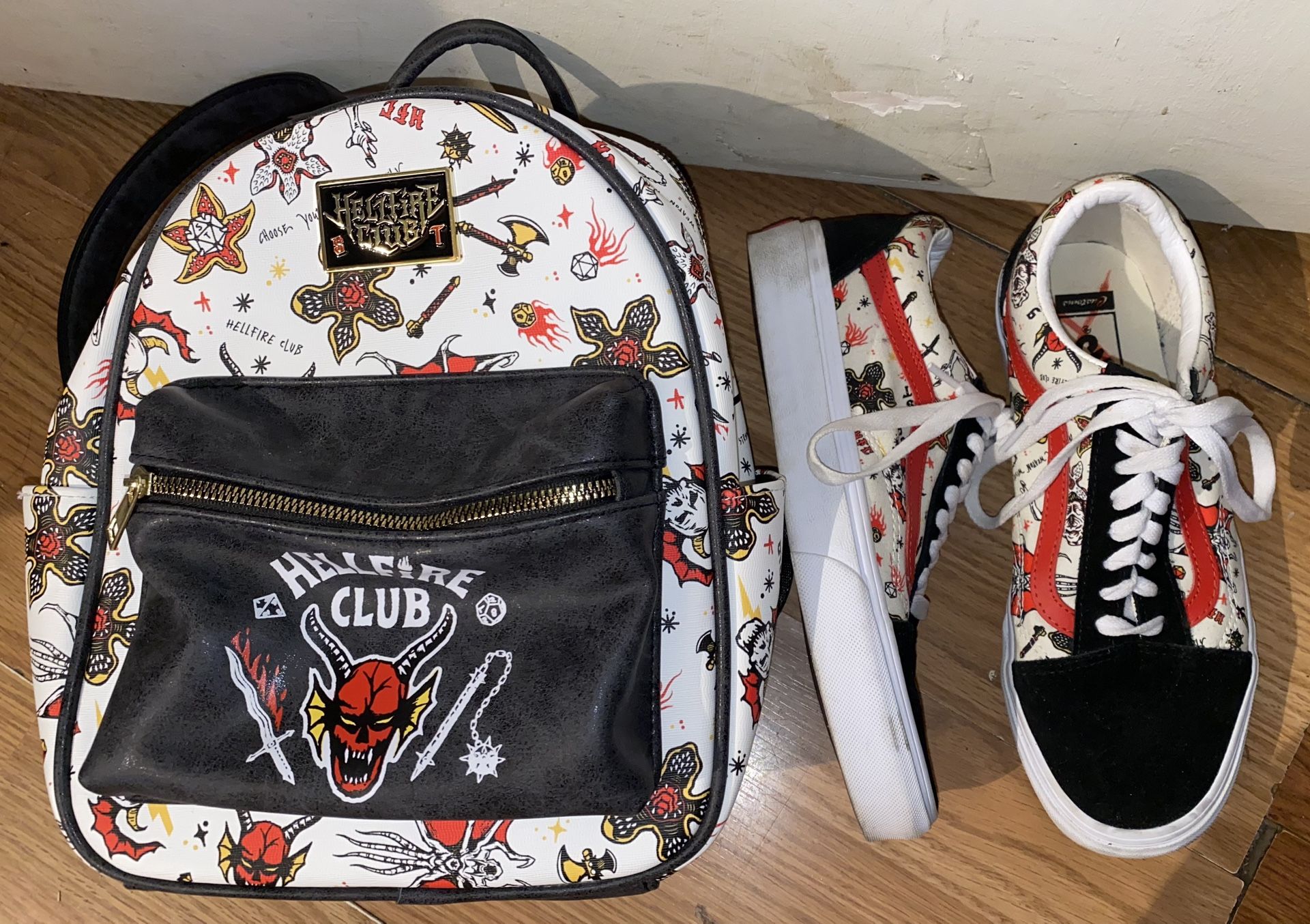 Stranger Things Backpack And Shoes