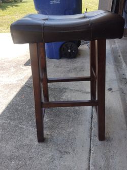 This Is A Nice Wood And Sofa Seat Cushion Stool 