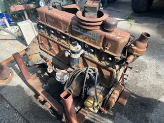 Chevy 292 "High Torque" Inline-6 Engine + (3) Muncie SM420 4-Speed Transmissions Package