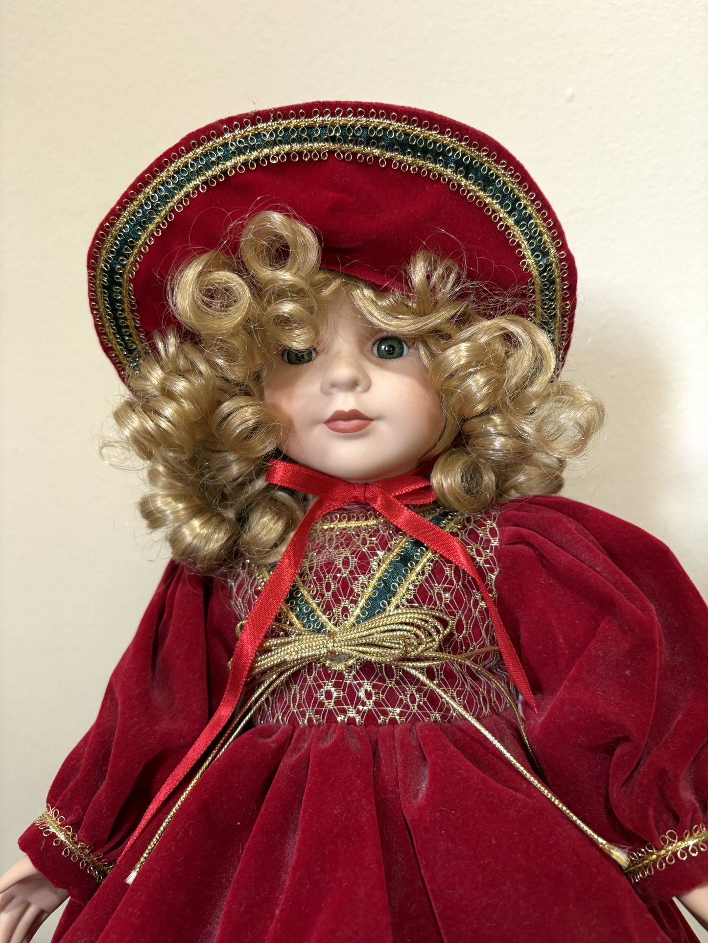 Red Velvet Christmas Doll