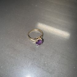 10k Gold Amethyst Ring