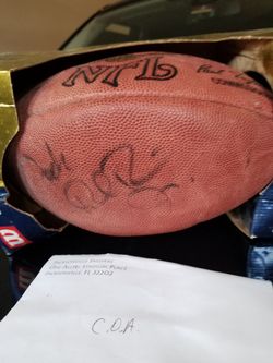 Jack del Rio autograph football