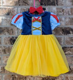 Snow White dress w/ hair bow (12-18 mo)
