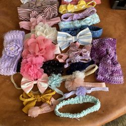 48 Hair Bows Never Used 