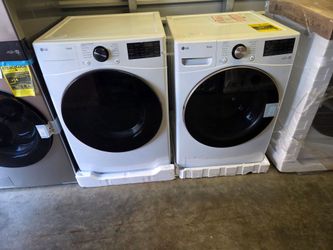LG thinQ front load washer and Electric dryer