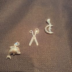 Sterling Silver Bracelet Or Anklet Charms.