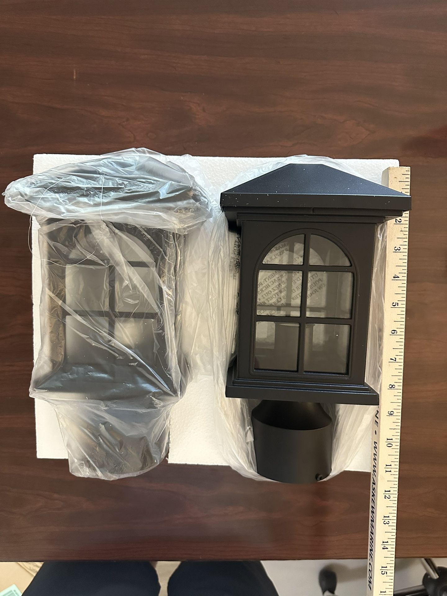 Two Black Outdoor Lanterns (set)