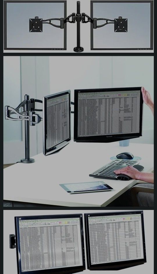 Dept Adjustable Dual Monitor Arms