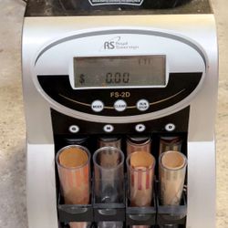 Royal Sovereign 2 Row Electric Coin Counter With Patented Anti-Jam Technology and Digital Counting Display FS-2D