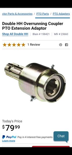 Tractor PTO coupler extension NEW