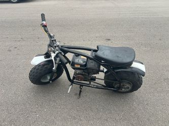 Black Coleman Fat Tire Mini Bike , Coleman Engine ,Gas-Powered