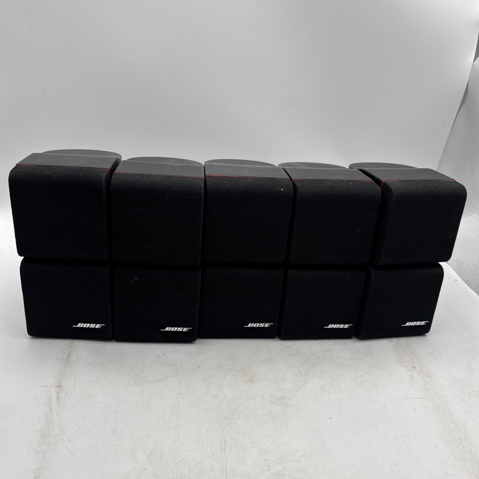 Bose 5x Redline Double Cube Speakers Lifestyle Acoustimass Black