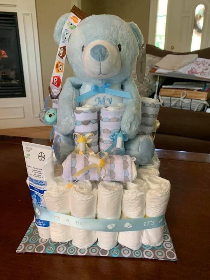 Boy diaper cake