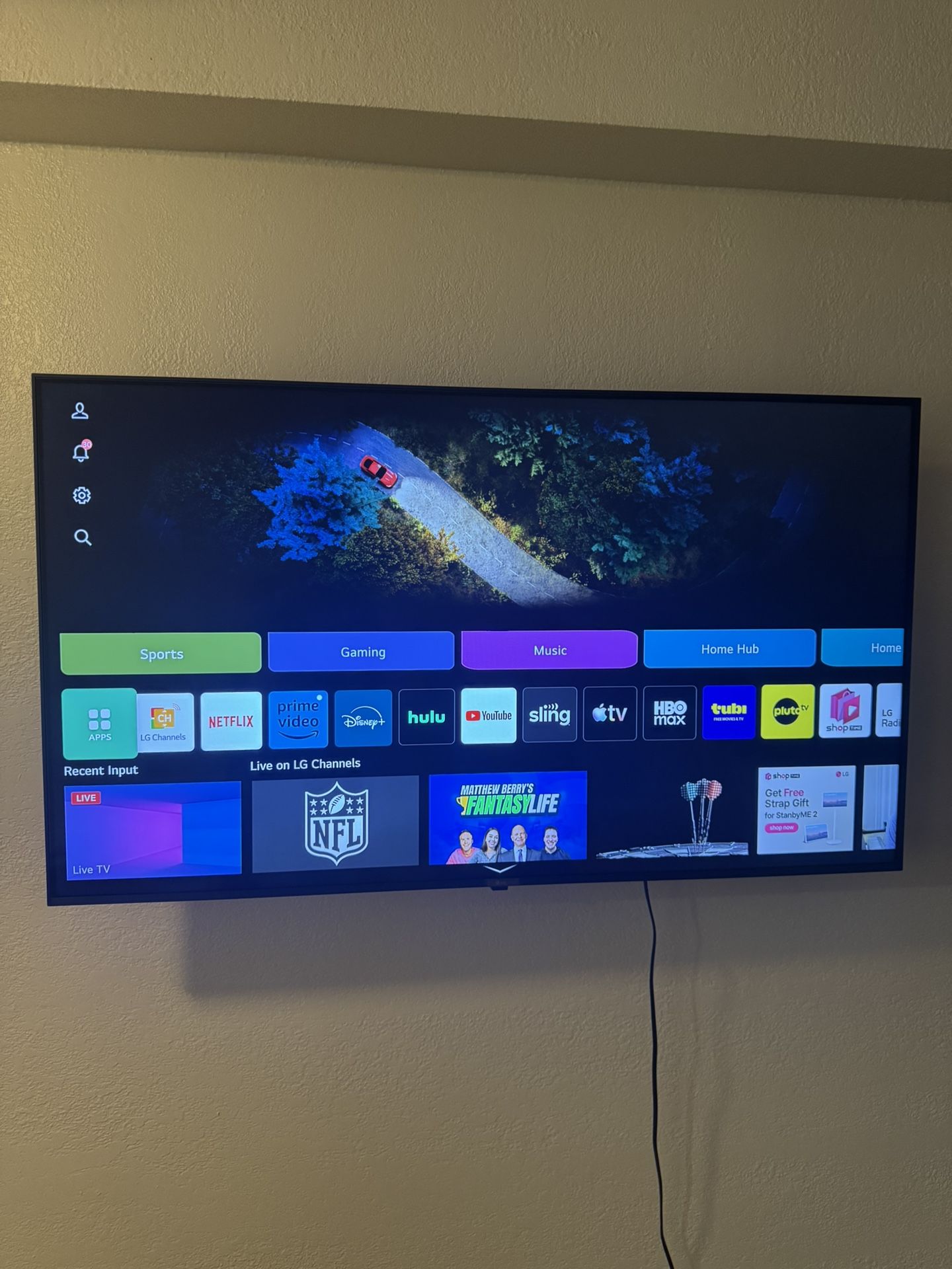 LG 55” smart Tv Ai