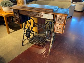 Antique Singer Treadle Sewing Machine Desk