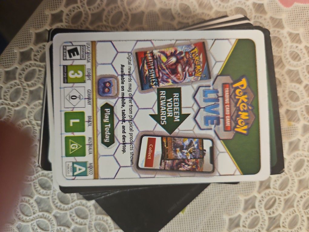 40 Pokemon Live Cards $10