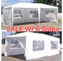 10x20 White Canopy Gazebo Wedding Party Tent Canopy With 4 Windows & 2 Sidewalls -6 (FOR SALE)/c@rp@