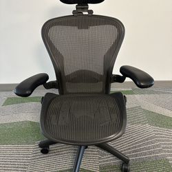Herman Miller Aeron Executive Office Chair with Original Headrest