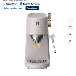 Thyme and table mini espresso machine in sand. Brand new and unopened