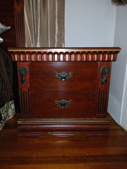 Antique Solid Cherry Matching End Tables - $300