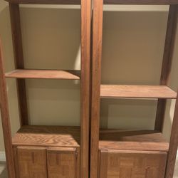 Oak Wall Unit - 2 For $50