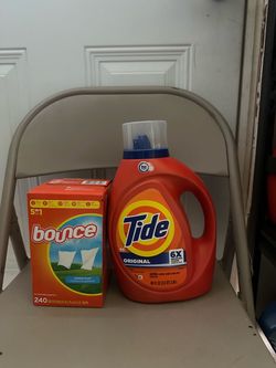 Tide Original Laundry Detergent + Bounce Dryer Sheets Bundle