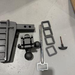 GWT Adjustable trailer hitch ball mount 