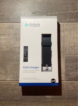 Fitbit Charge 2 Black Watch Silicone Bracelet-Small