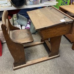 Antique Wooden Child’s School Desk