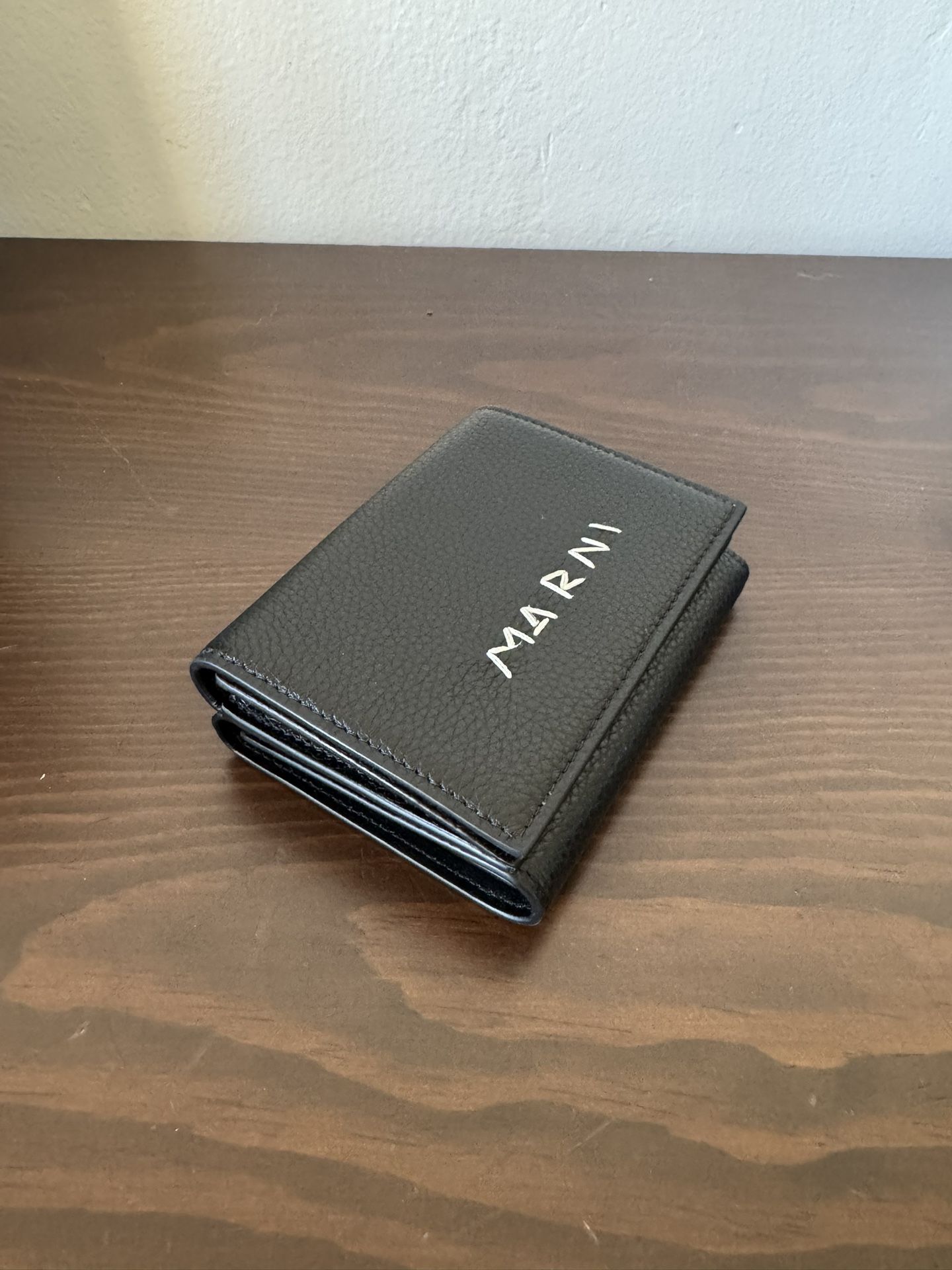 MARNI Black Leather Trifold Wallet (Brand New, Authentic)