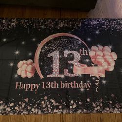 13th Birthday Banner 