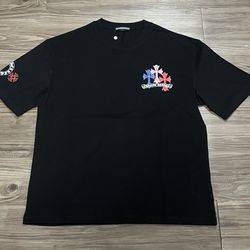 Men Chrome Heart Shirt Black Color Crosses