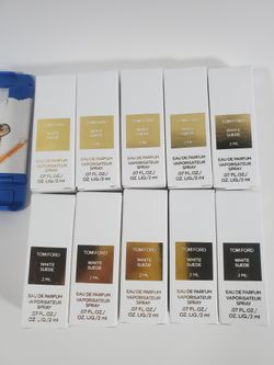 Coach bucket bag 10XTom Ford White Suede 2 ml Eau De Parfum Spray 0.07oz Sample Spray New in Box