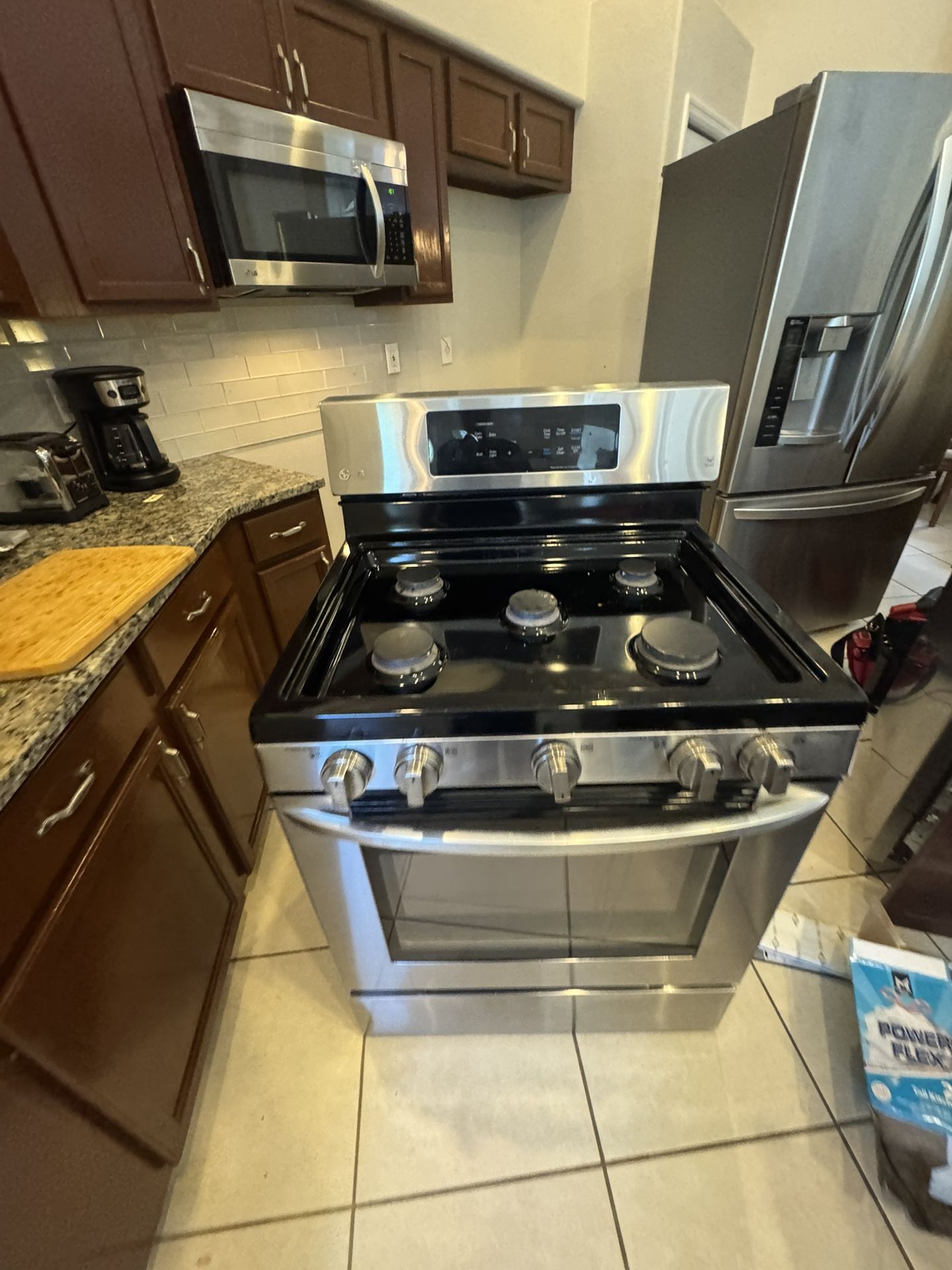 LG gas range