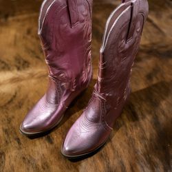Pink Cowboy Boots Women 9.5