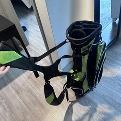 Green And Black Golf Bag 