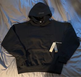 Fear of God Essentials Black Pullover Hoodie